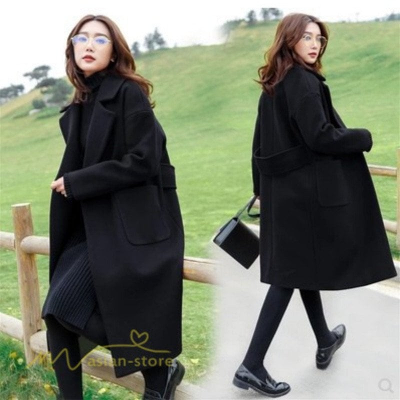 コート レディース チェスターコート アウター 冬 きれいめ ロング丈 シンプル ラベル レトロ カ