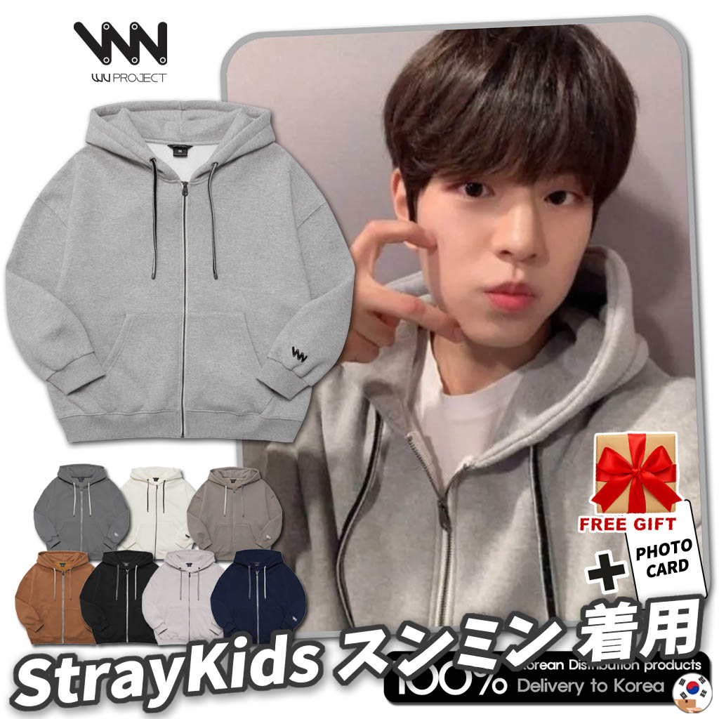 [StrayKids スンミン着用] ワッピング フーディー ジップアップ 8色 [WV PROJECT] Waping Hoodie Zip-Up 8 Colors 5,940円