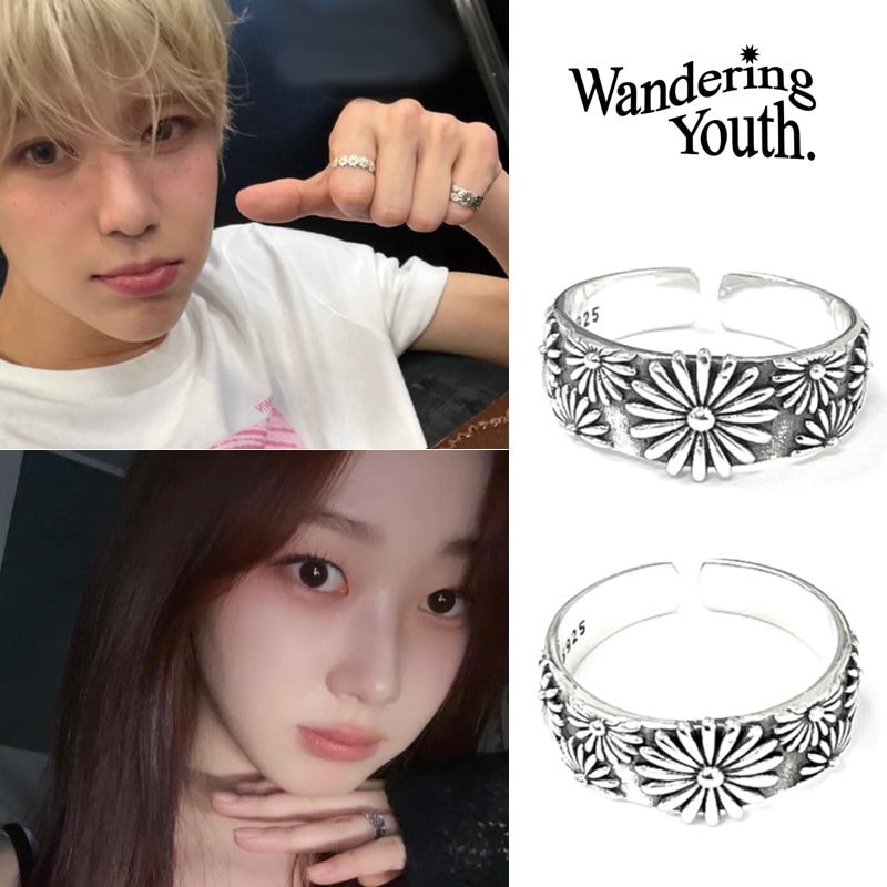 nct着用 aespa着用 デイジーガーデンリング(silver925)