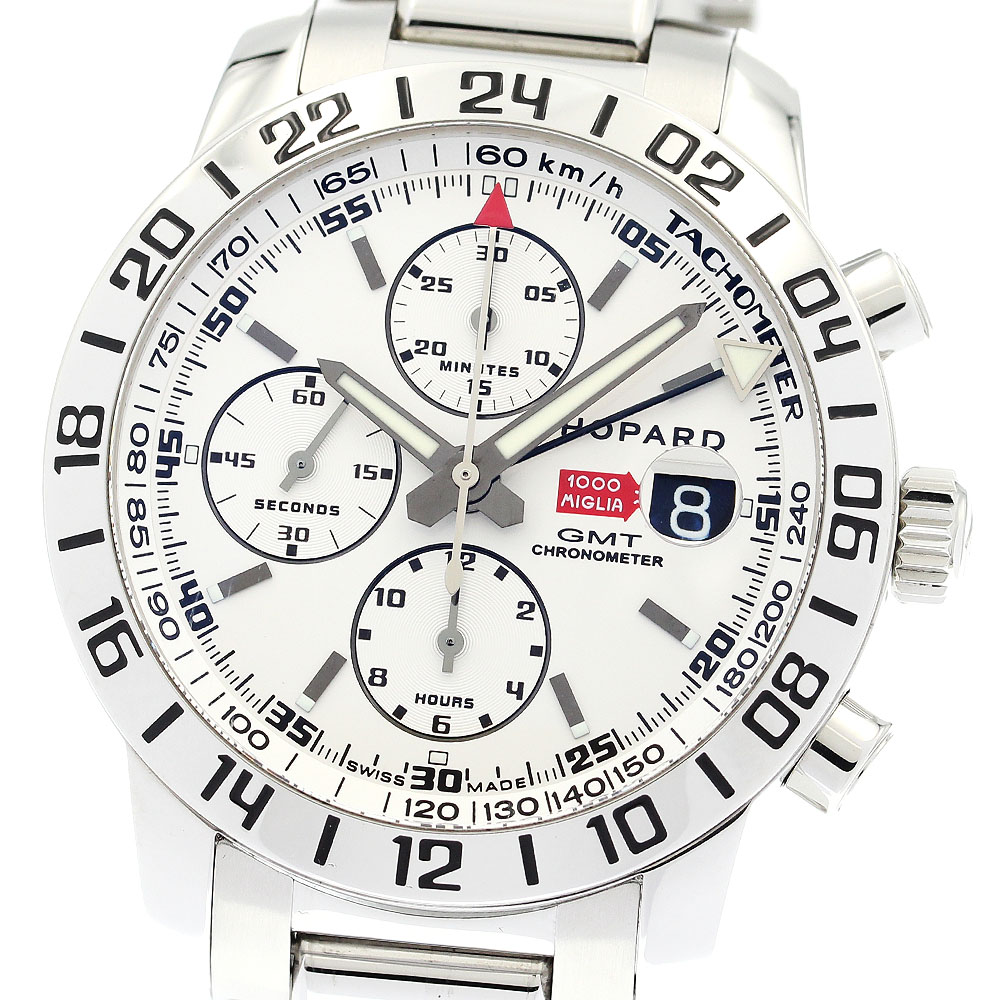 ショパール Chopard 8992 ミッレミリア GMT クロノグラフ 自動巻き メンズ 美品 _896093【中古】