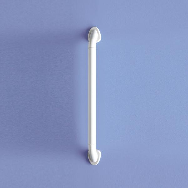 手すり 長さ 50cm サイズ 浴室 お風呂場 バスルーム トイレ カット可能 アルミニウム製 水まわり 後付け 取り付け ビス 玄関 病院 施設