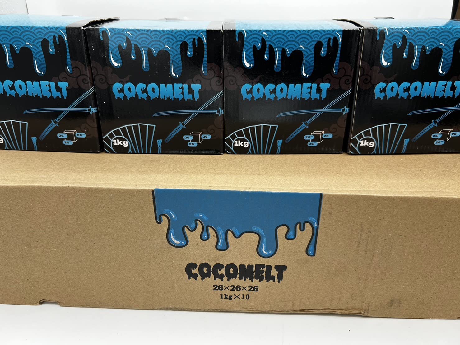 シーシャ 炭 COCOMELT ココメルト シーシャ用ココナッツ炭 1KG 炭交換の頻度を軽減 (CUBE26(10kg))