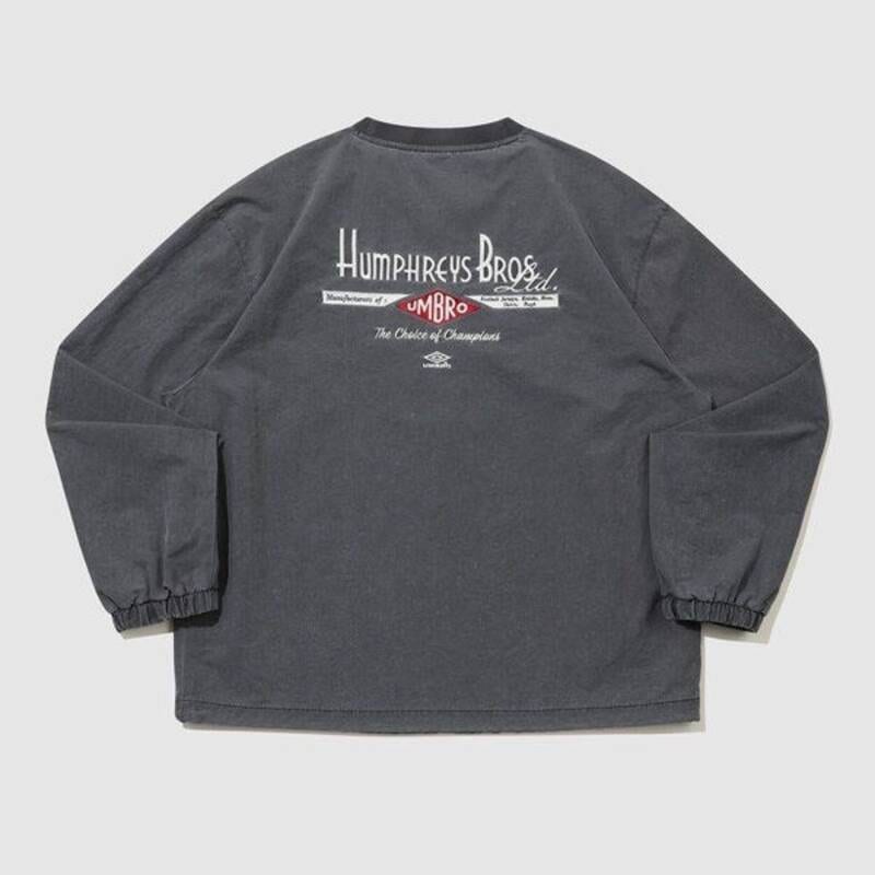 アンブロ UMBRO HBL アンブログレー ウォッシュ加工 長袖 フィステ UR121CWT25 197157