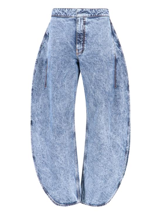 ALAIA Women Denim Pants AA9P0253T535C 524 Blue