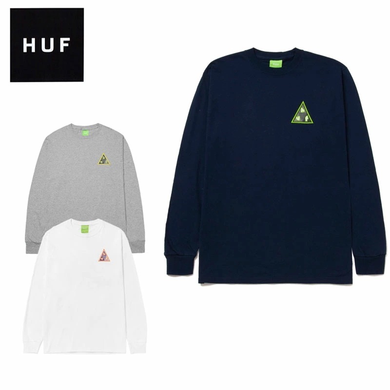ハフ HIGH ADVENTURE LS TEE ロングTシャツ/カットソー/長袖/男性用/メンズ [AA]
