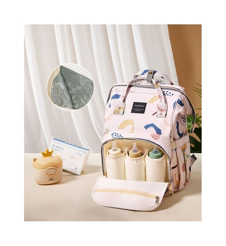 【3日で出荷】マザーズバッグ リュック 撥水 大容量 ママバッグ ベビーカーフック付き がま口 旅行 ティッシュ取り出し口付き USBポート付き 自立 おしゃれ 出産祝い ギフトセット 出産準備 背面