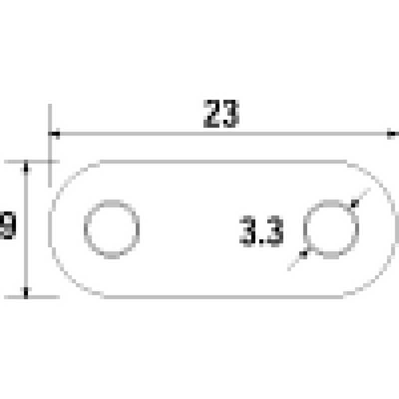 福井金属工芸　ステンレス額サル両穴 2000個入　NO.6313
