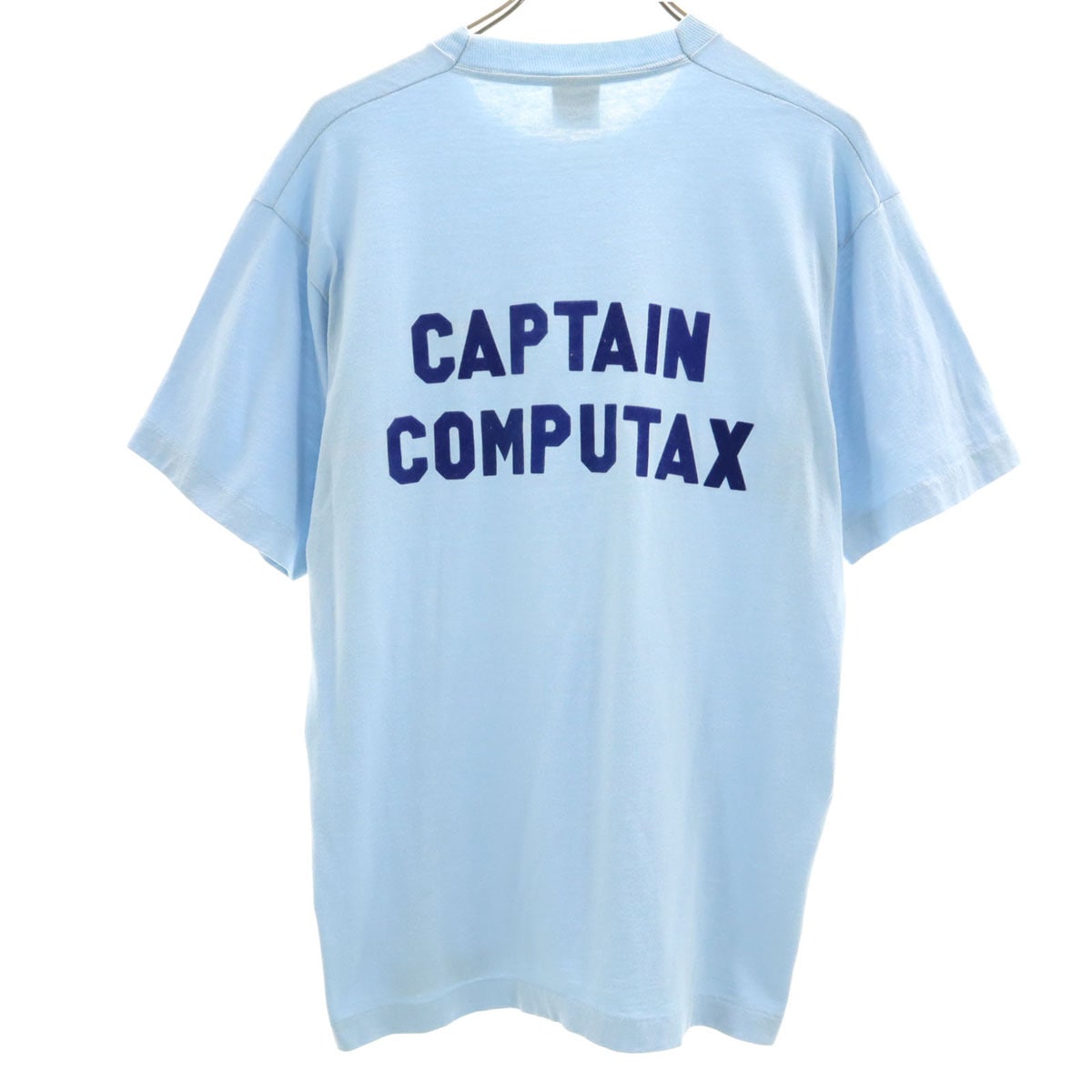 90s USA製 オールド 半袖 BEST Tシャツ XL ブルー系 シングルステッチ メンズ 古着