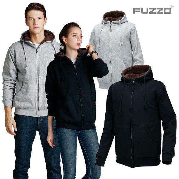 裏起毛フリースフードジャケット 2種択1_M