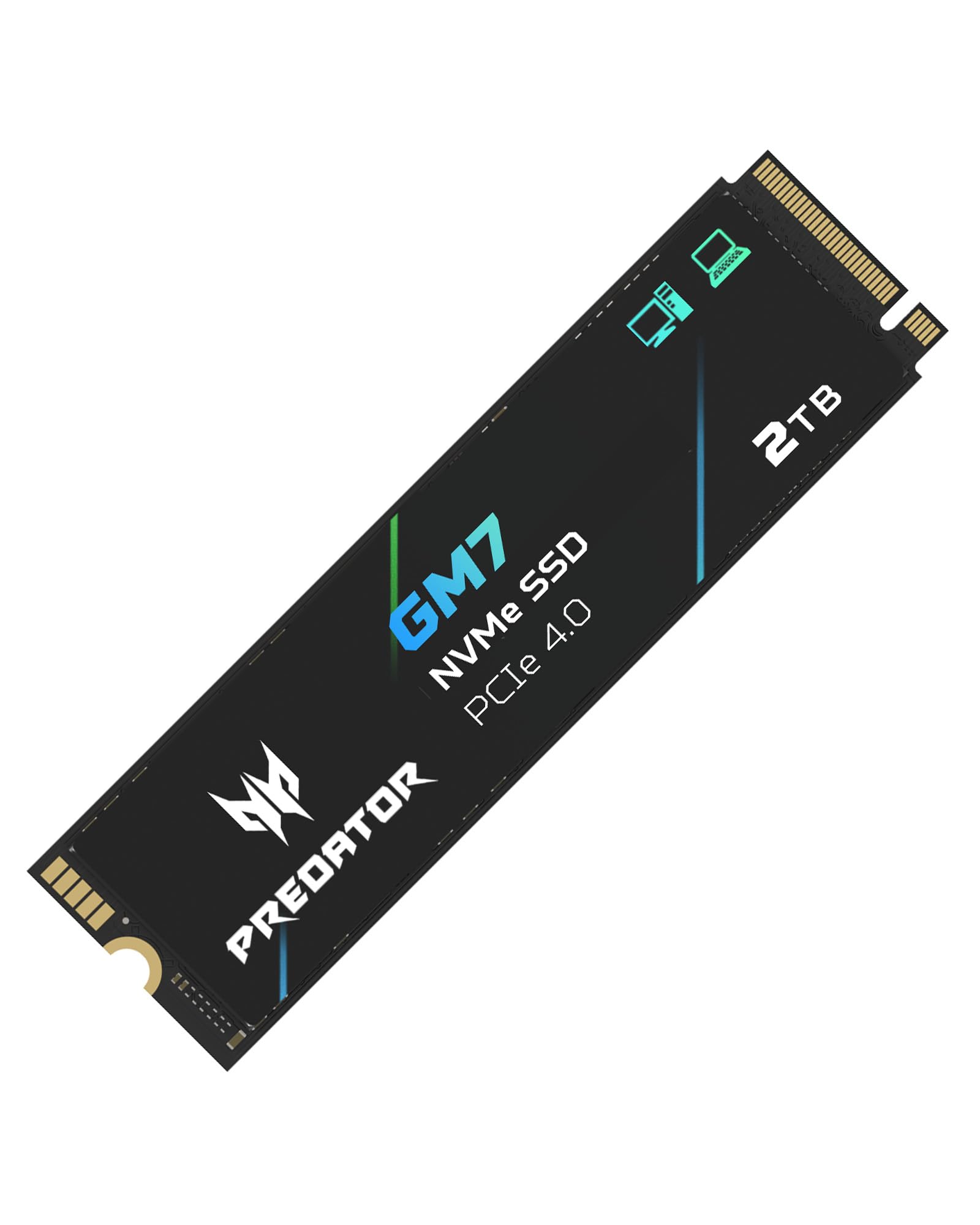 Acer Predator M.2 SSD 2TB GM7 NVMe1.4 2280 PCIe Gen4×4 超高速(最大読み込み：7400MB/s最大書き込み：6500MB/s) 内蔵SSD 高耐久