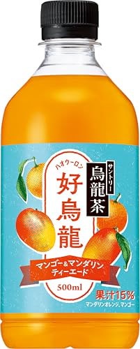 サントリー好烏龍ハオウーロン マンゴー＆マンダリンティーエード 500ml×24本