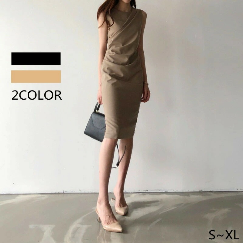 ワンピース レディース 40代 膝丈ワンピース 春夏新作 ノースリーブワンピース きれいめ タイトスカート オシャレ結婚式ドレス 通勤OL お出かけ 30代 50代 バレンタイン 2023 プレゼント