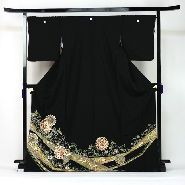 レンタル 留袖 レンタル 金彩京友禅黒留袖 19点フルコーディネートセット 結婚式