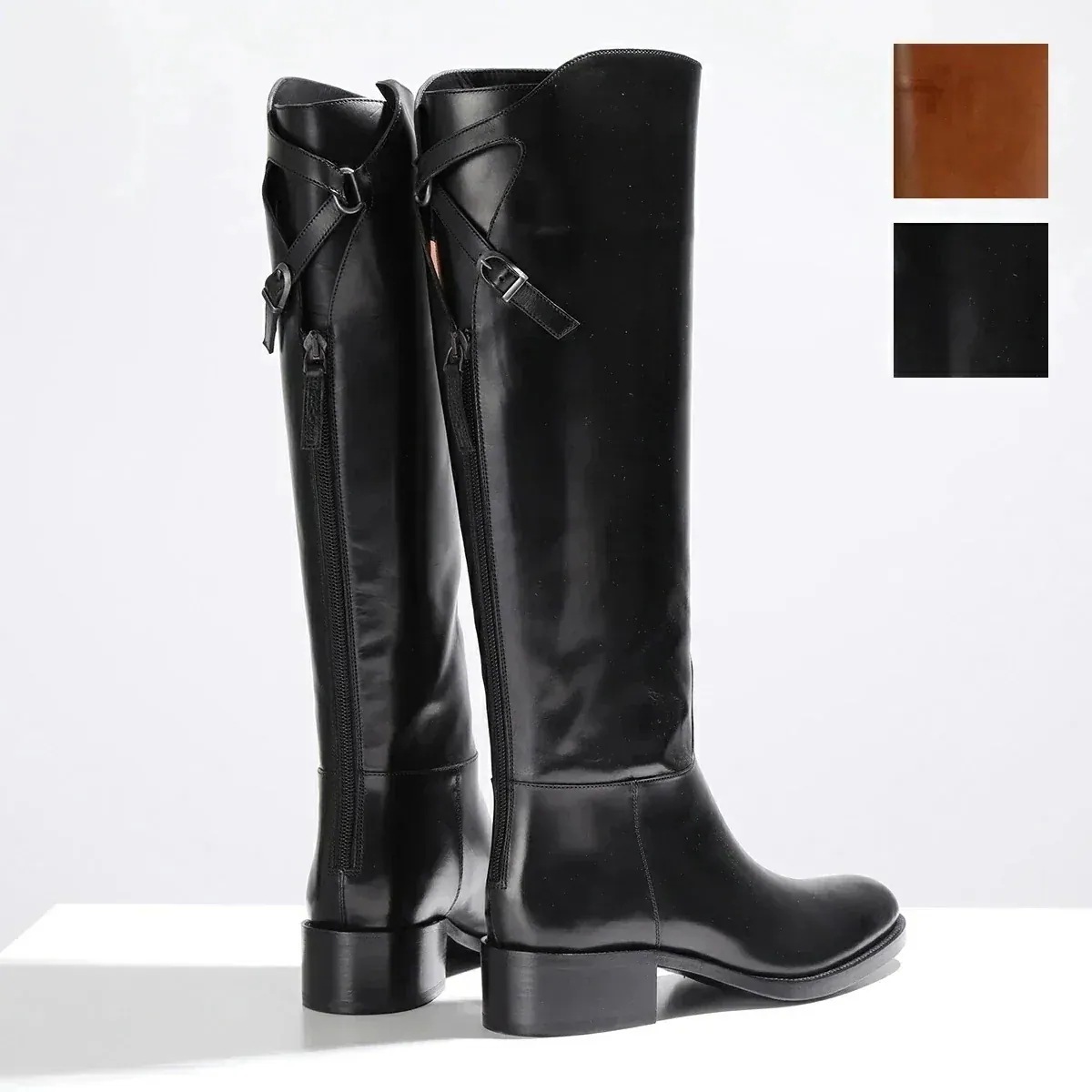 SARTORE サルトル ロングブーツ SR3600 レディース レザー ジョッキー バックベルト 靴 カラー2色