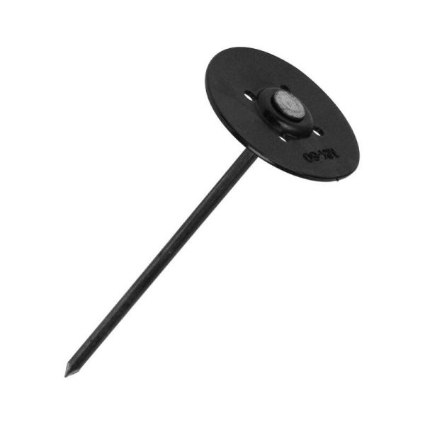 ミネ 太釘パット黒ちゃん15cm 100P 園芸用品 園芸農業資材 防草シート 押え具