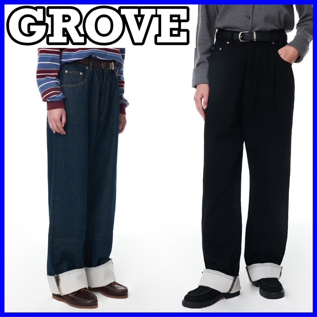 【GROVE】MOHR ROLL UP DENIM PANTS [正規品]