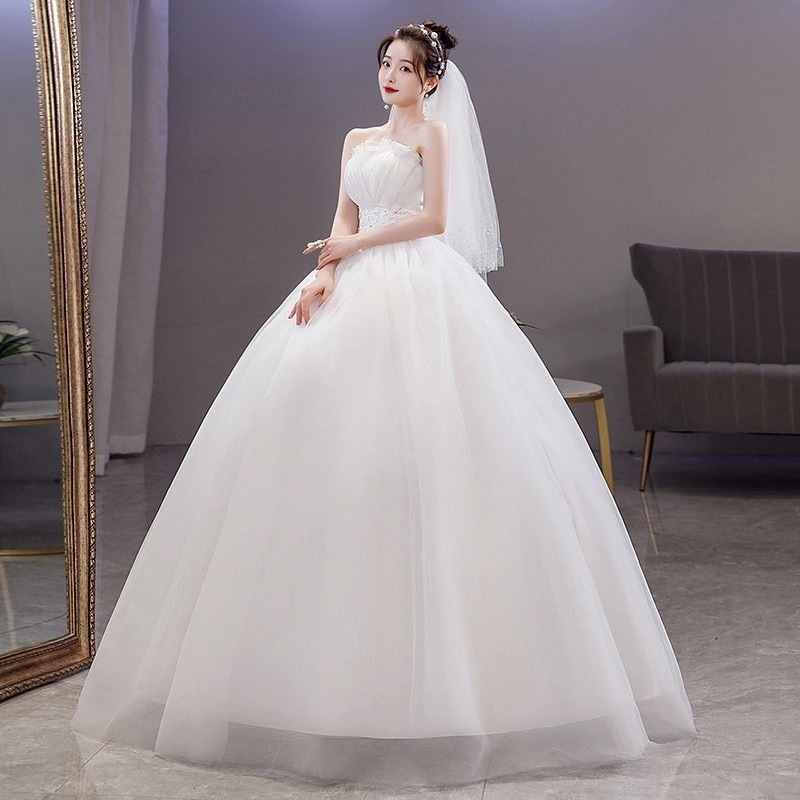 【本日限定】ウェディングドレス白 パーティードレス 前撮り 結婚式二次会 ワンピース Aライン マーメイド 花嫁ロングドレスお呼ばれ 韓国ドレス ロングドレスお呼ばれ 20代30代40代