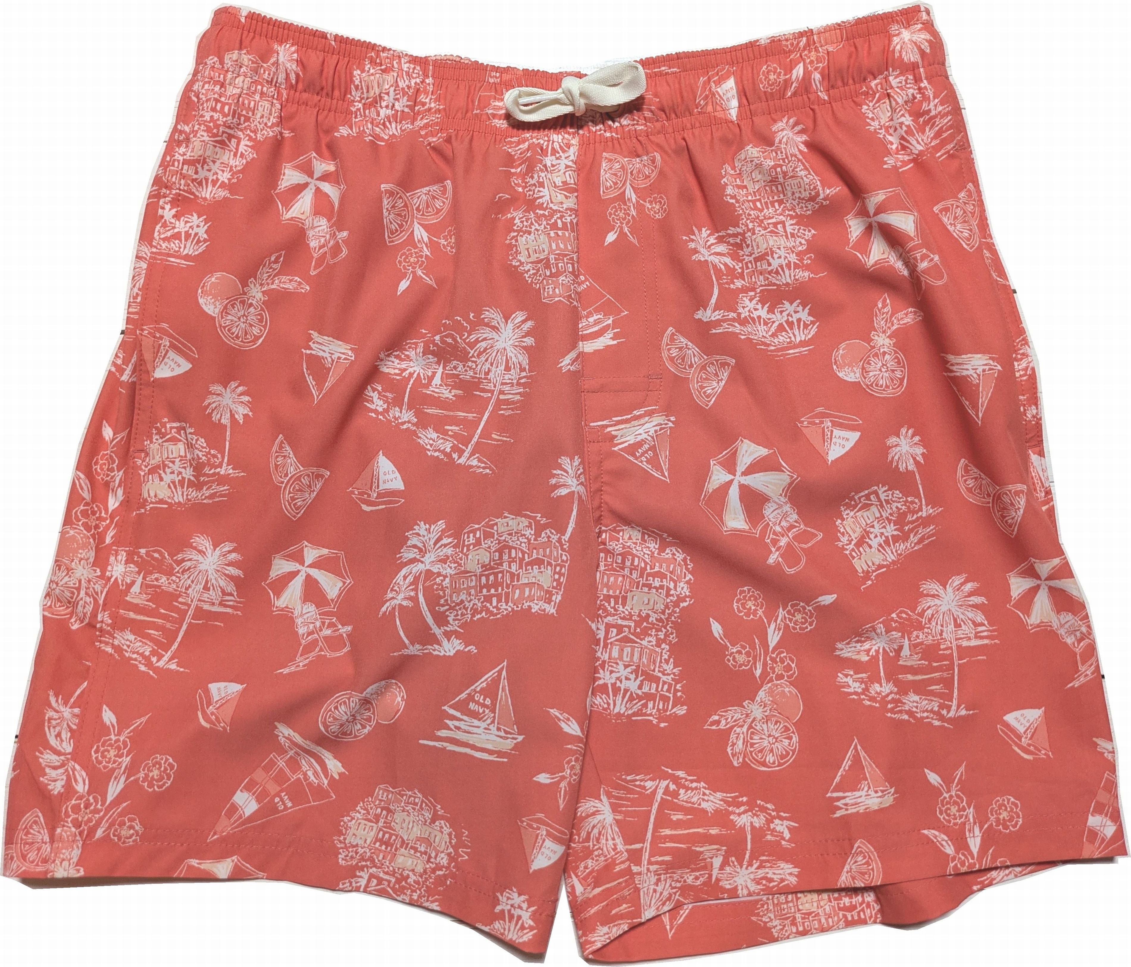 オールドネイビー 海水パンツ スイムパンツ サーフトランクス 水着 オレンジ メンズ OLD NAVY 002