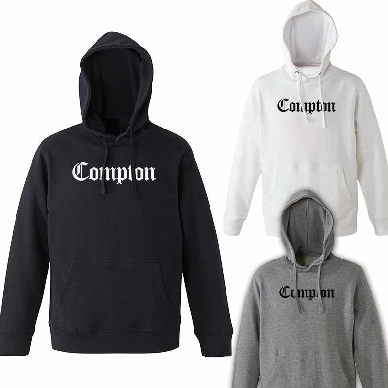 Qoo10 Compton Logo パーカー パ メンズファッション