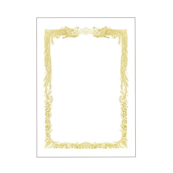 （まとめ） TANOSEE 賞状用紙 白 B5 ヨコ書用 1冊（10枚） [x30セット]