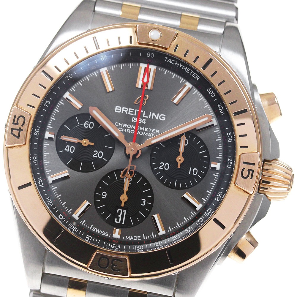 ブライトリング BREITLING UB0134 クロノマット B01 42 クロノグラフ デイト 自動巻き メンズ 内箱・保証書付き_866854【中古】
