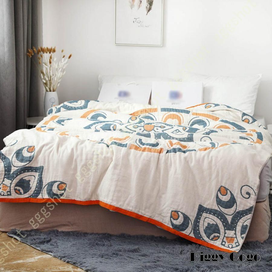 ガーゼケット 洗える 綿 六重ガーゼ タオルケット 肌掛け 吸湿通気 丸洗いK 抗菌防臭防ダニ シングル オーガニックコットン バスタオル 毛布