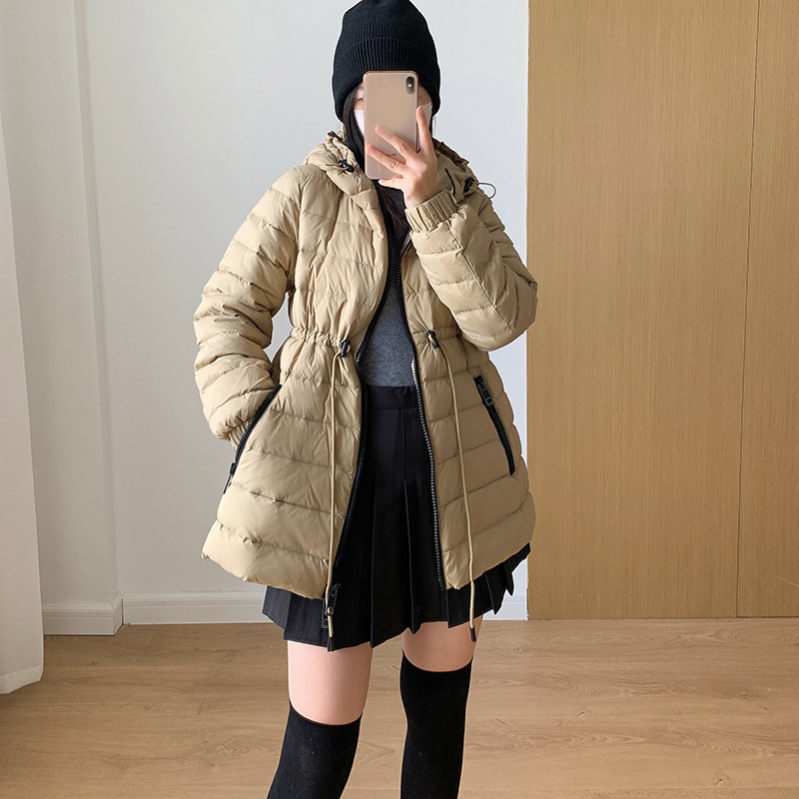 ミドル丈 暖かい シンプル キルティング フード 長袖 スリム 通勤 女性用 中綿ジャケット ダウンコート ダウン ブルゾン ボリューム コート ロングコート フード付き 膝上丈 登山 軽量 防寒 防 14,902円