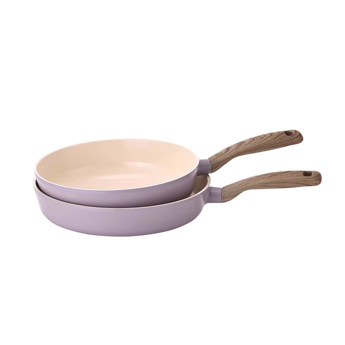 レトロ セラミック ノンスティック IH対応フライパン 2人用