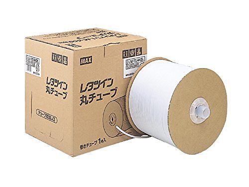 レタツイン用 ドラム式 丸チューブ 200m巻 白 LM-TU442L