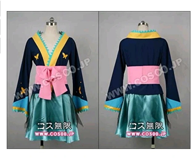 VOCALOID2 初音ミク Project DIVA 2nd 初音ミク 蝶 コスプレ 衣装