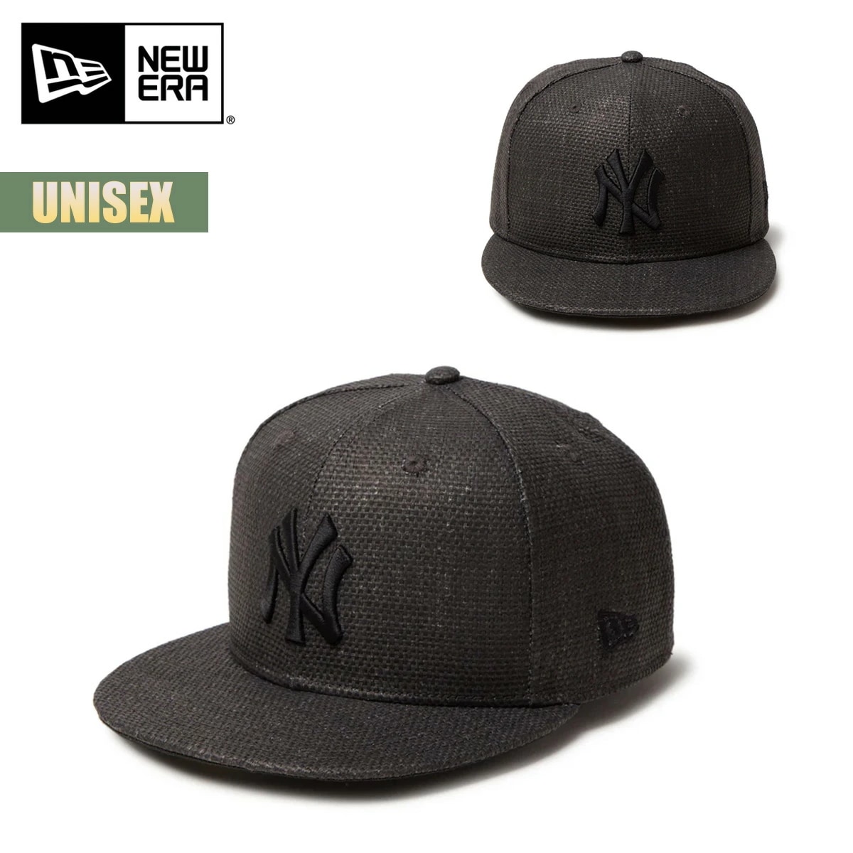 キャップ 帽子 59FIFTY ニューヨーク・ヤンキース ブラック ユニセックス ペーパー MLB ブランデッドモデル フラットバイザー ロゴ カジュアル ストリート メジャーリーグ 5950