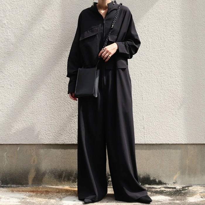 オールインワン ワークライクでこなれた雰囲気洗練された大人の抜け感・再販メール便不可