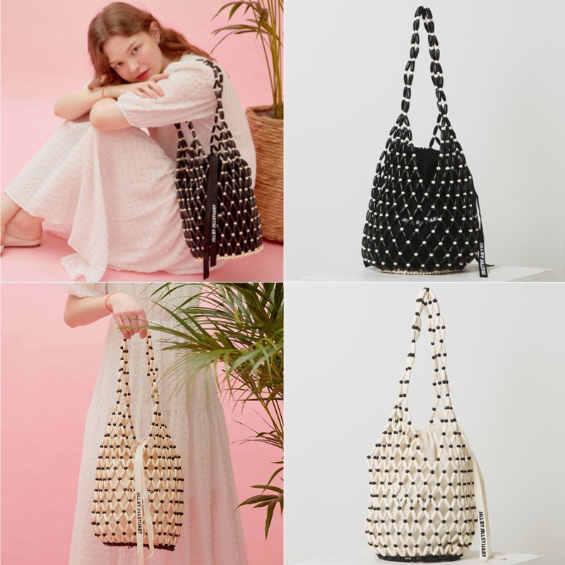 [JILLSTUART] Ball-deco net Bag ビーズ メッシュ飾りショルダーバッグ