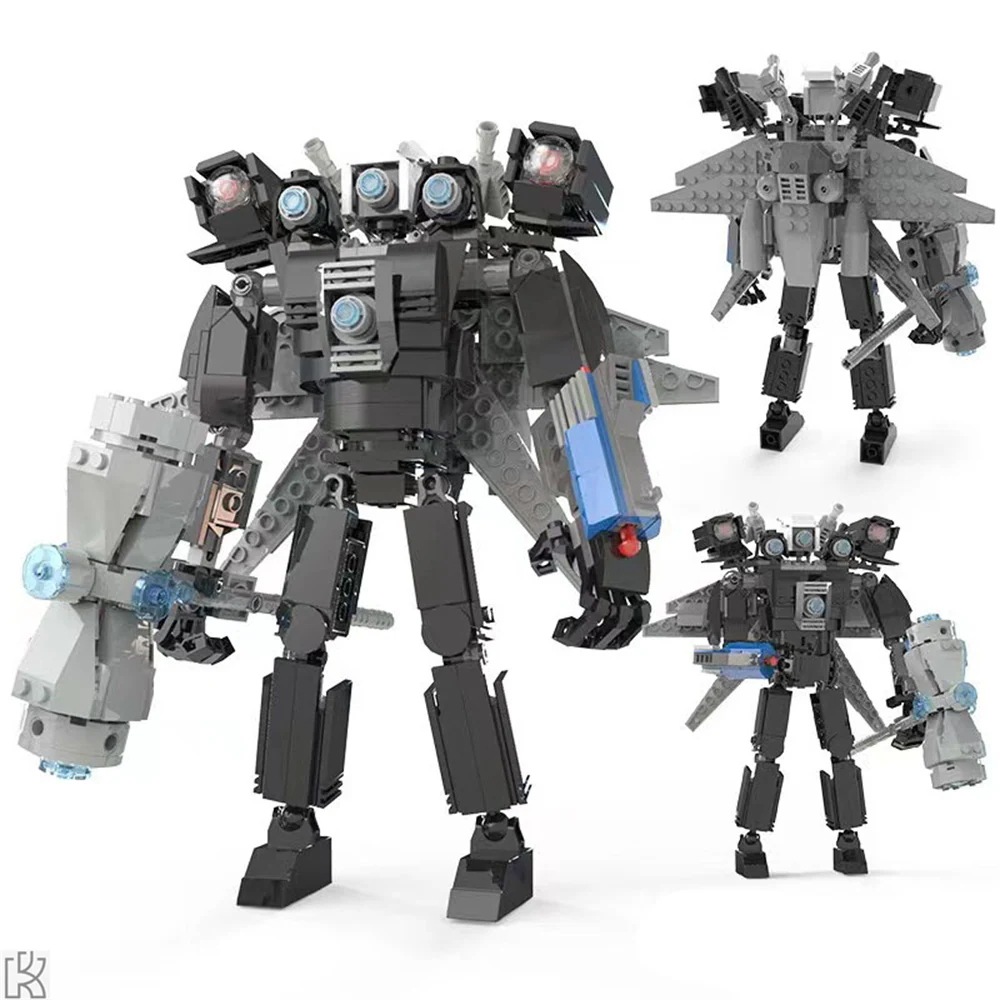 Skibidi Toilet スキビディ ブロック おもちゃ ゲーム アニメ Titan Cameraman Speakermanモデルギフト 誕生日 クリスマス プレゼント 560PCS