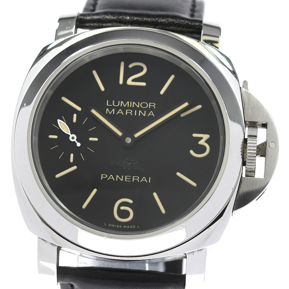 パネライ PANERAI PAM00432 ルミノールマリーナ アッチャイオ 手巻き メンズ _832326【中古】