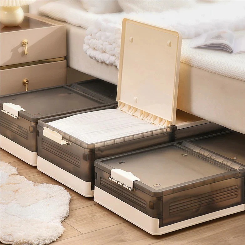 収納ボックス ベッド下 高さ16.5cm 18cm 23cm 27cm 折りたたみ 横置き 収納箱 衣類 引き出し 収納 ベッド下収納 衣装ケース すき間収納 ベッド ベッド下