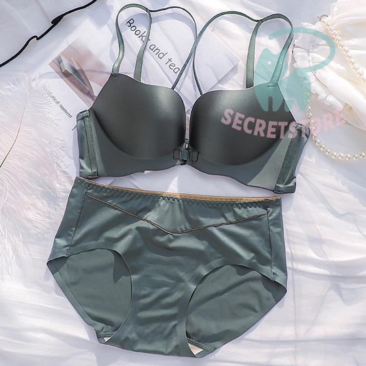 ブラジャー ショーツセット 女性下着 上下セット　ハーフカップ12カップ ノンワイヤー シンプル セクシ 脇肉 ブラ　育乳ブラ 5,131円