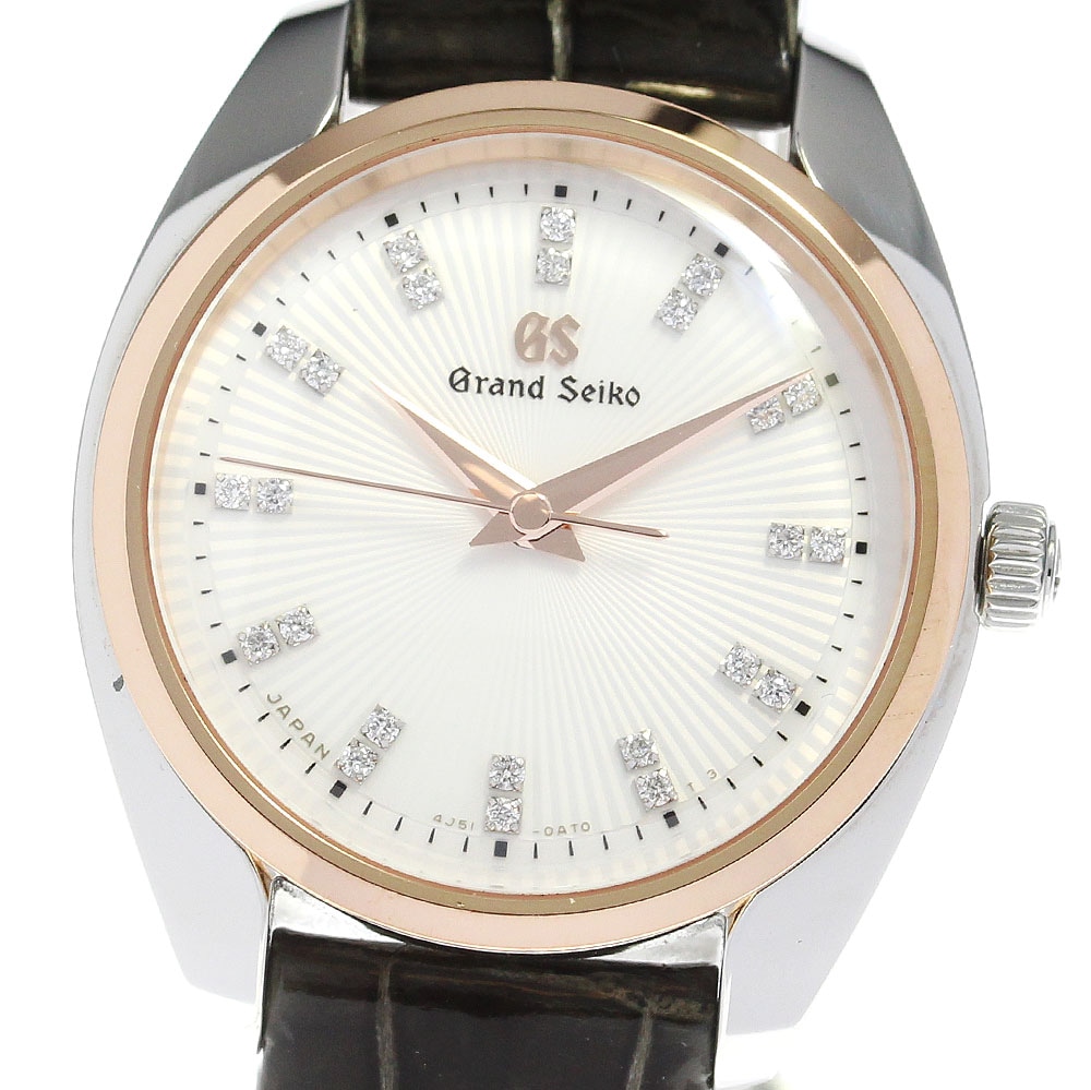 セイコー SEIKO 4J51-0AV0/STGF350 グランドセイコー エレガンスコレクション ダイヤモンド クォーツ レディース 箱保証書付き_818920【中古】