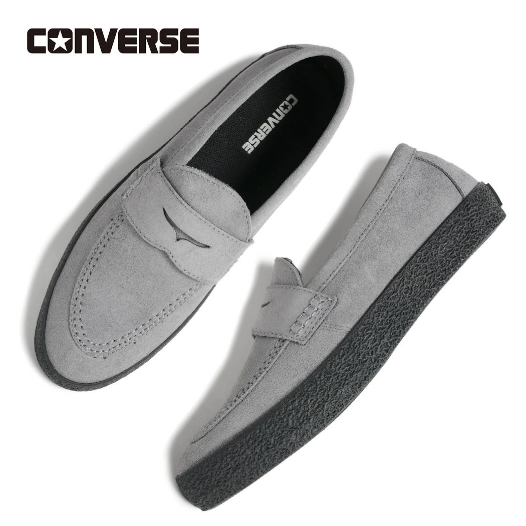 CONVERSE コンバース ローファー スニーカー CS LOAFER II SK GRAY ( グレー 灰色 スエード コインローファー メンズ レディース ウィメンズ 33702912 )