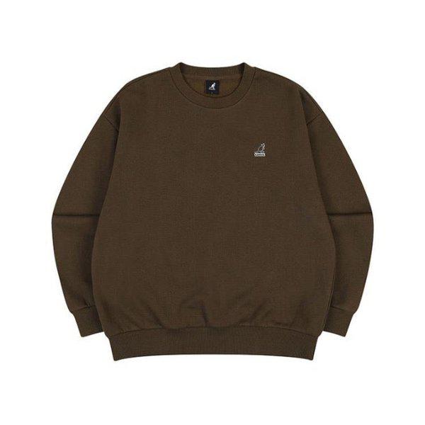 長袖Tシャツ CQK KQFC-RT17560BR ビッグシンボルスウェットシャツ 1756 ブラウン