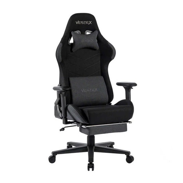 VESTEX VES-S1FTBK ブラック VESTEX S1 カラーファブリック フットレスト付 ゲーミングチェア