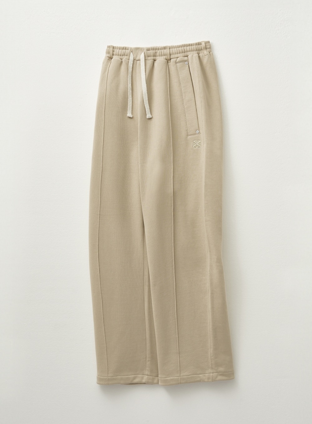 【SATUR】 TEO COTTON BANDING SWEATPANTS : BEIGE