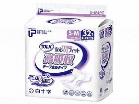 白十字 PUサルバ安心Wフィット 高吸収テープ S-M32枚 35610 5,837円
