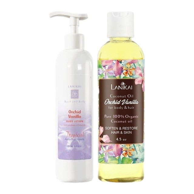 ラニカイ バス＆ボディ ボディローション＋ボディ＆ヘアオイルセット 250ml+130ml オーキッドバニラ+オーキッドバニラ 7,958円