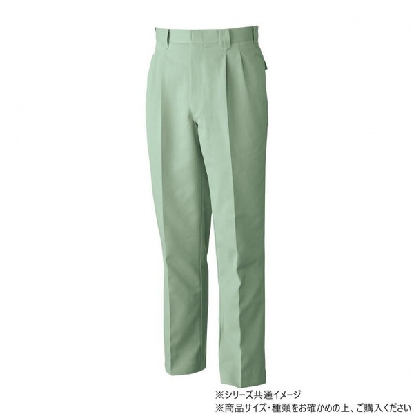 4889 ツータックスラックス 82サイズ モスグリーン(107)