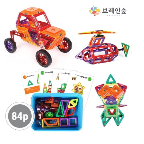 ブレインフォレストプレミアムマグネットブロック84幼稚園児童家学院教授教区団体創造力