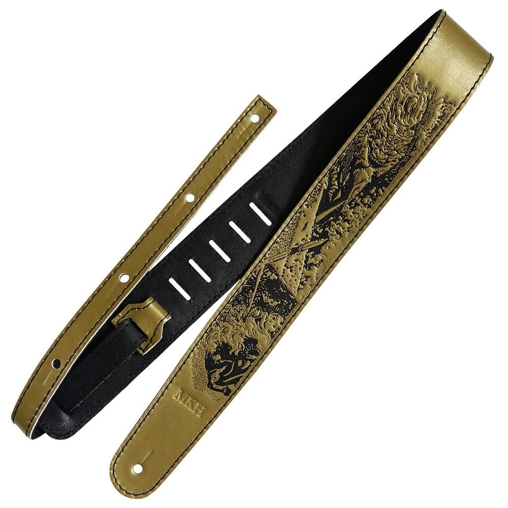 Richterシリーズ ハンドメイド仕様本革ギターストラップ 1729 Matt Kiichi Heafyシグネチャーモデル 幅広6cm ドイツ製