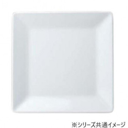 福井クラフト メラミン42cm角隅丸角盛皿ホワイト 51022440