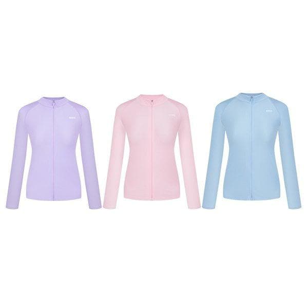 女性ジップアップラッシュガード A4BL1QR44 レギュラーフィット ニューウェーブ