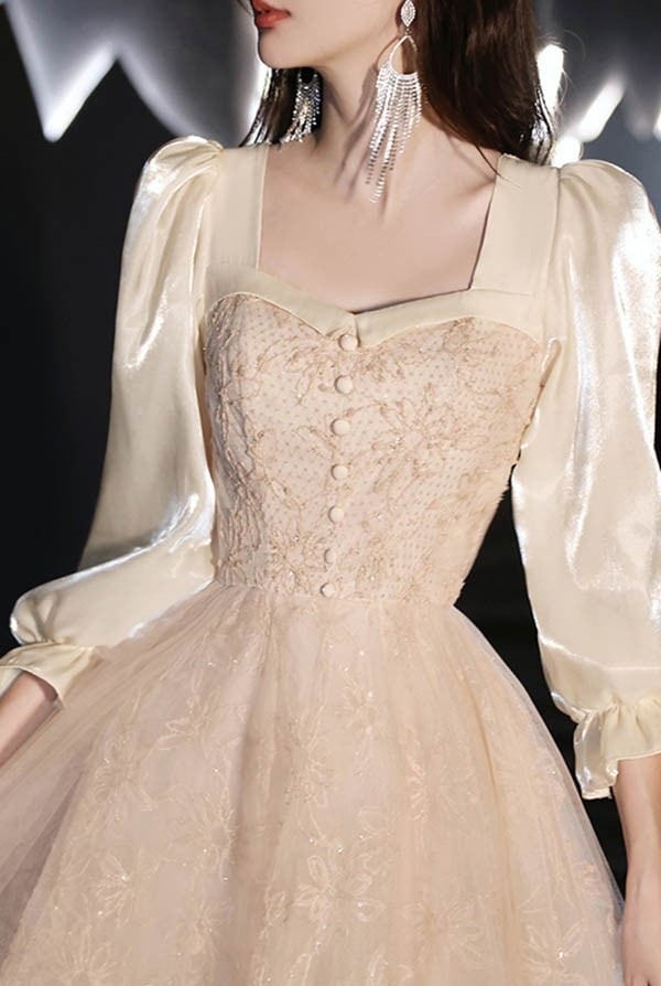 ワンピースドレスドレス結婚式 長袖 小さいサイズ ロングドレス 大人 袖付き パーティー ドレス ピアノ 韓国 イブニングドレス 母親 ロング レディース 演奏会ドレス 演奏会用ドレス 発表会 ピ